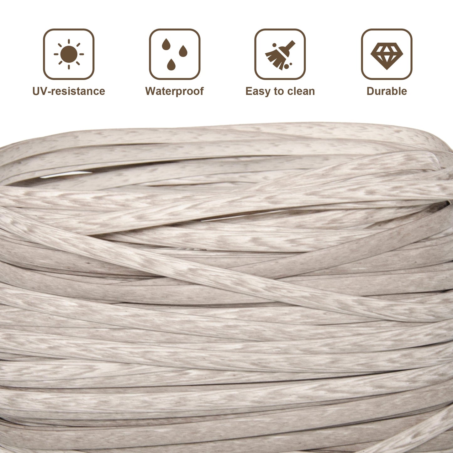 Rattan Repair Kit in 11 colors for Garden Rattan Furniture , PE Wicker Material with Tool for Fixing Rattan Furniture