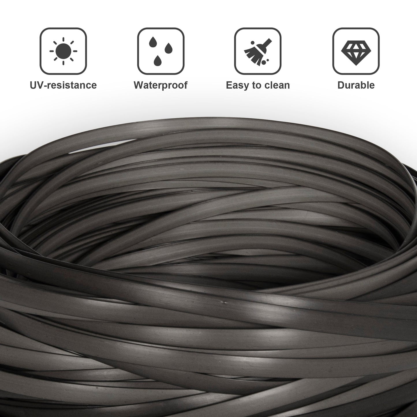 Rattan Repair Kit in 11 colors for Garden Rattan Furniture , PE Wicker Material with Tool for Fixing Rattan Furniture