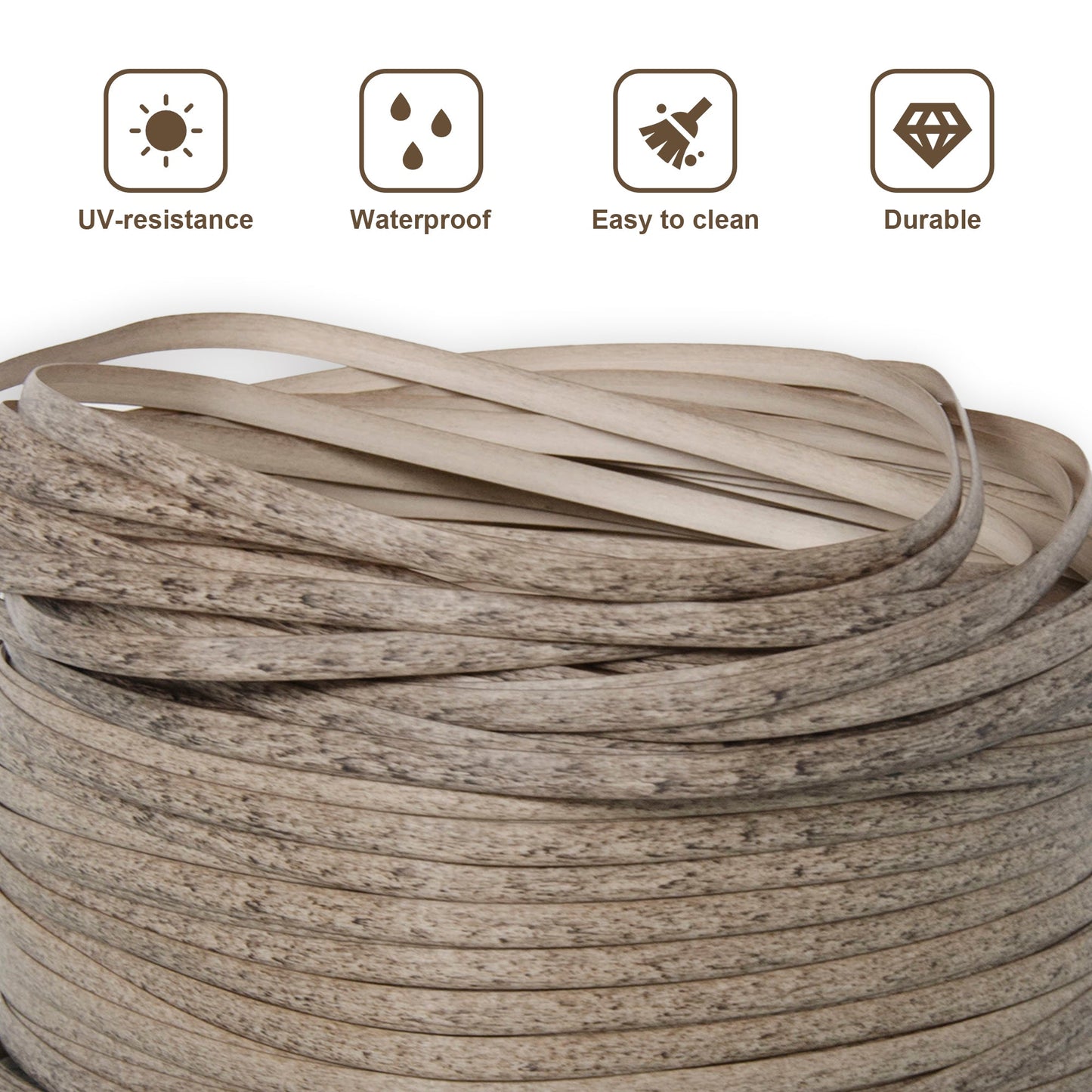 Rattan Repair Kit in 11 colors for Garden Rattan Furniture , PE Wicker Material with Tool for Fixing Rattan Furniture