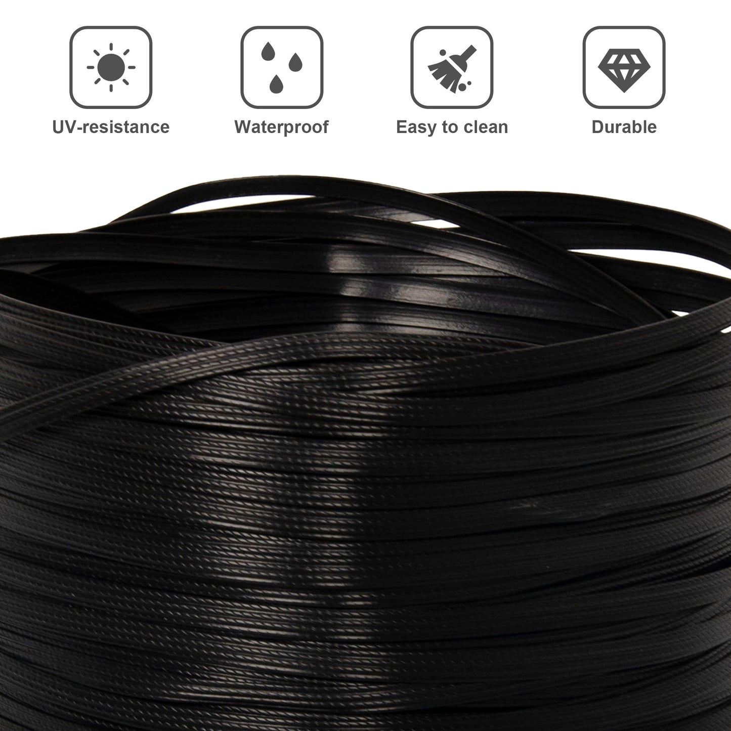 Rattan Repair Kit in 11 colors for Garden Rattan Furniture , PE Wicker Material with Tool for Fixing Rattan Furniture