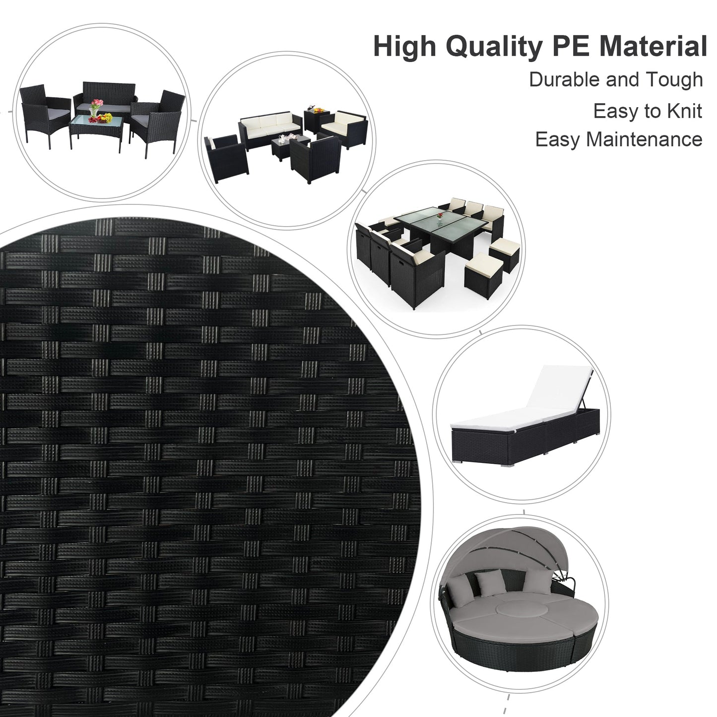 Rattan Repair Kit in 11 colors for Garden Rattan Furniture , PE Wicker Material with Tool for Fixing Rattan Furniture