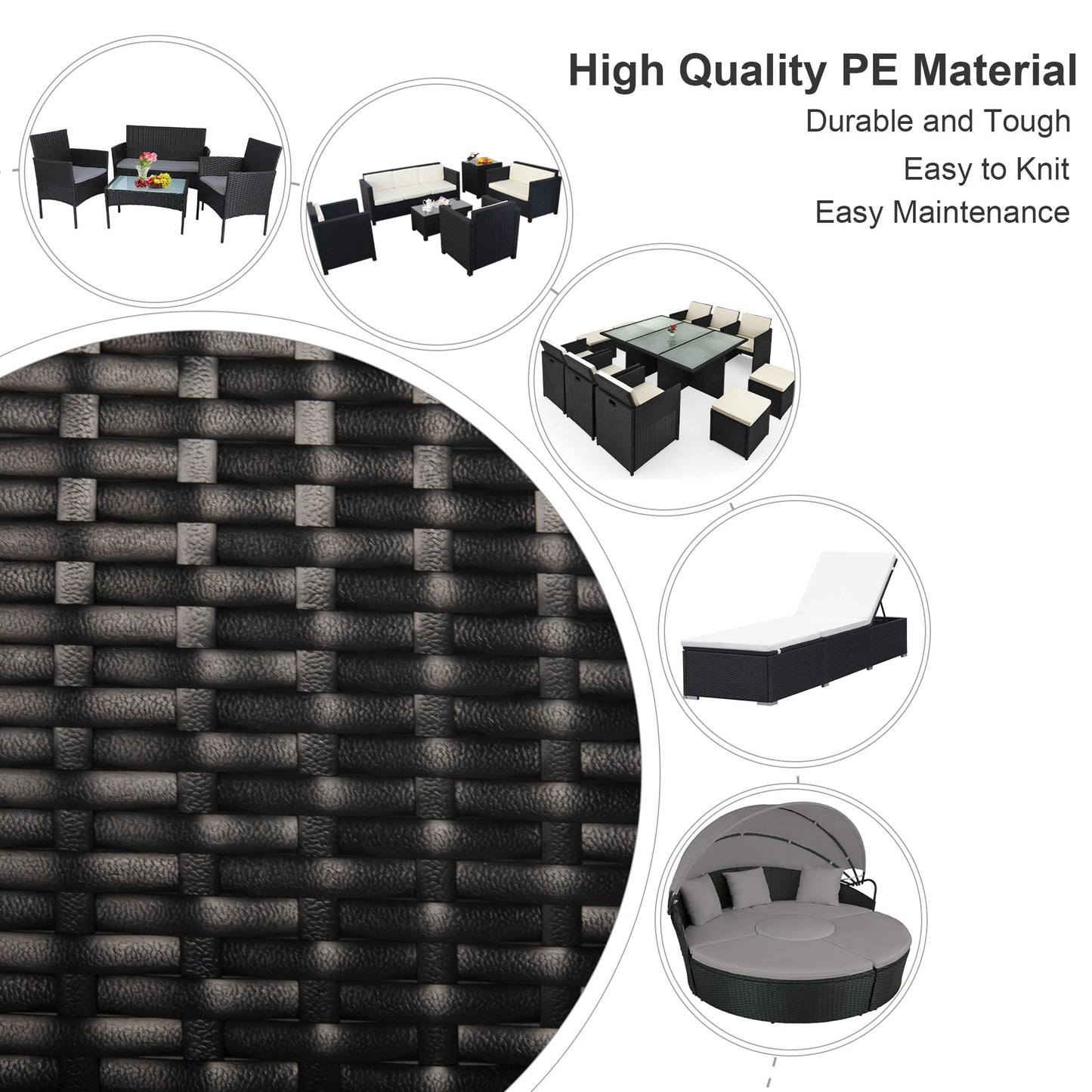 Rattan Repair Kit in 11 colors for Garden Rattan Furniture , PE Wicker Material with Tool for Fixing Rattan Furniture