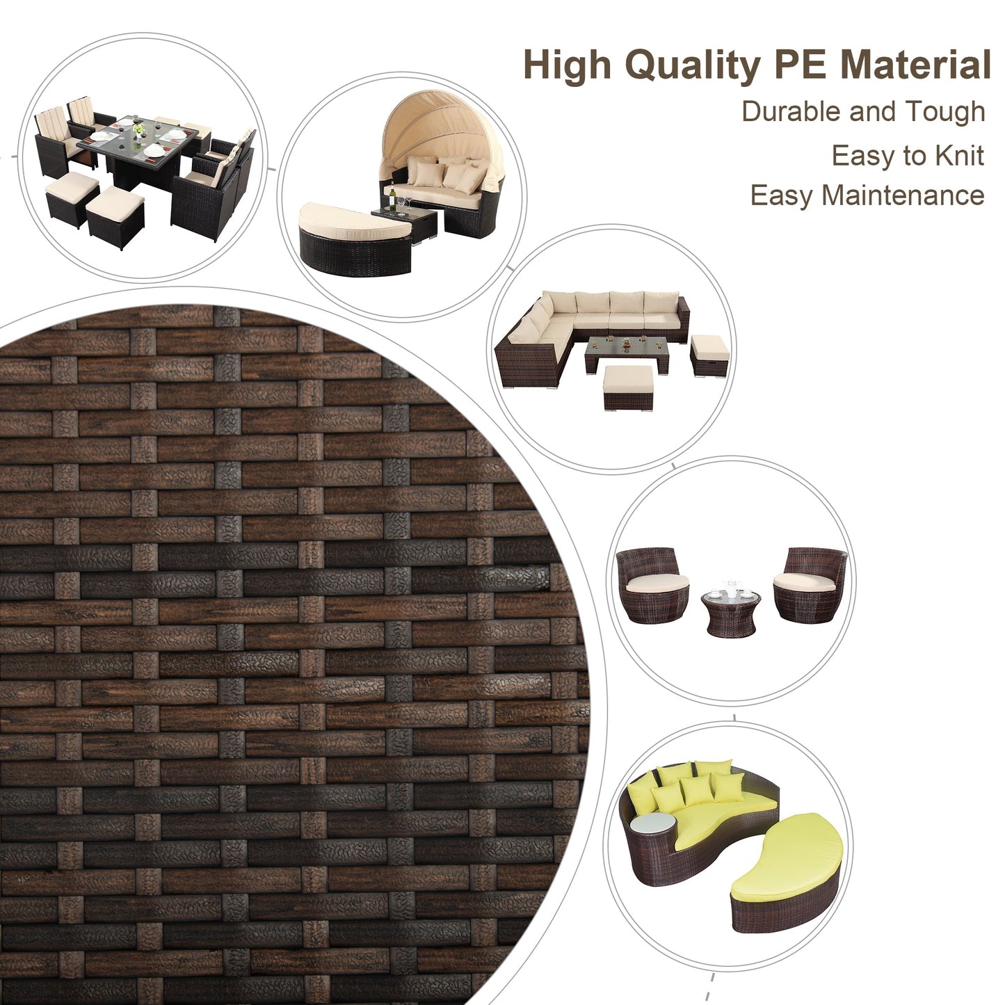 Rattan Repair Kit in 11 colors for Garden Rattan Furniture , PE Wicker Material with Tool for Fixing Rattan Furniture