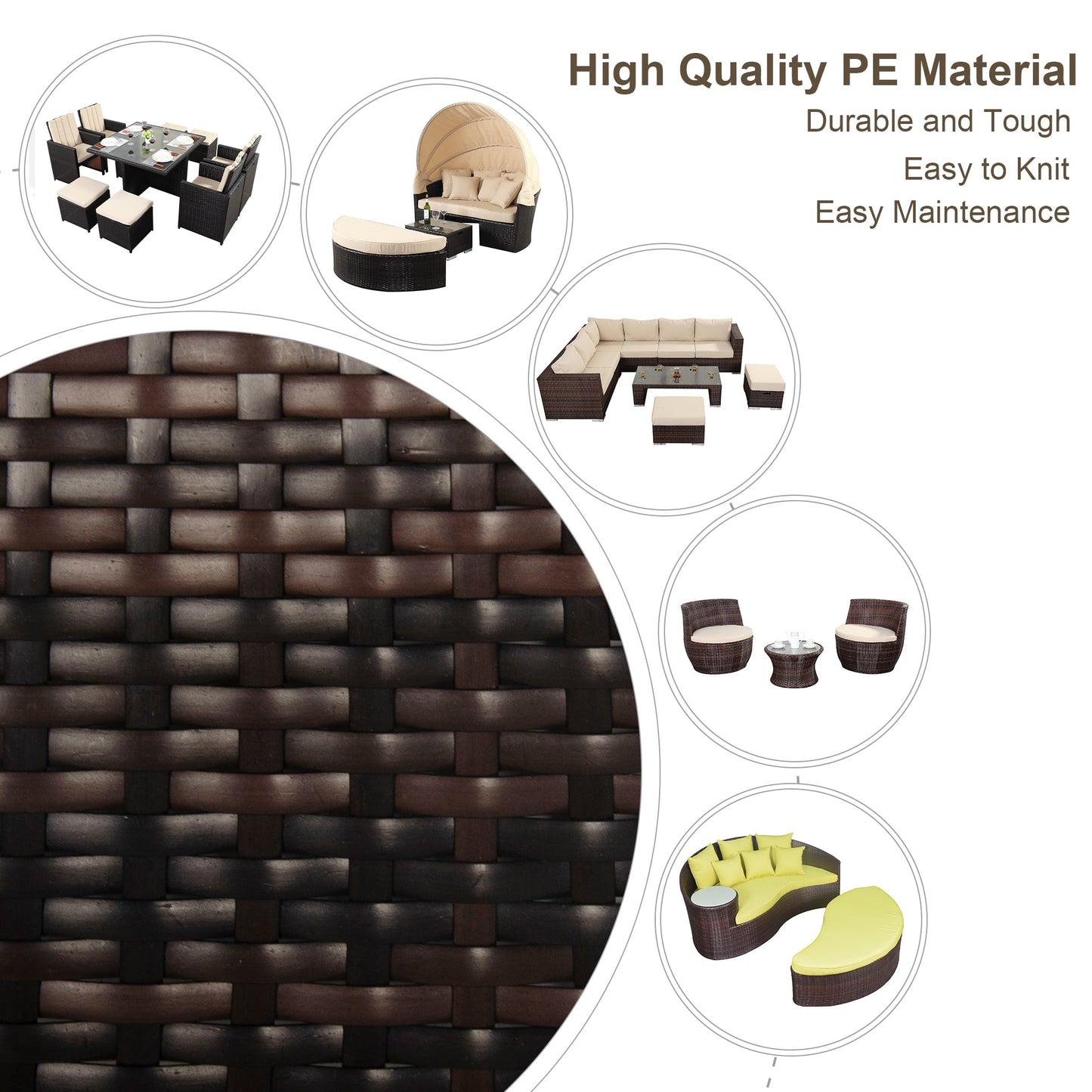 Rattan Repair Kit in 11 colors for Garden Rattan Furniture , PE Wicker Material with Tool for Fixing Rattan Furniture