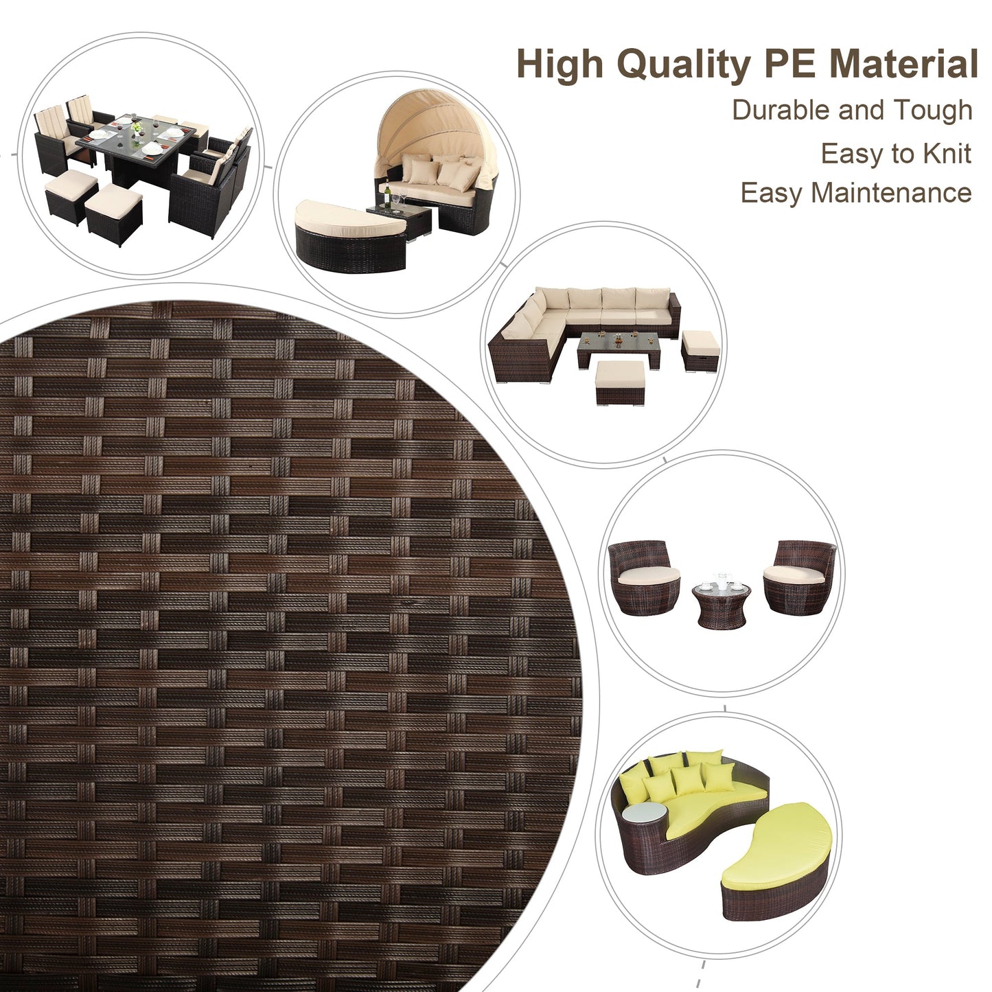 Rattan Repair Kit in 11 colors for Garden Rattan Furniture , PE Wicker Material with Tool for Fixing Rattan Furniture