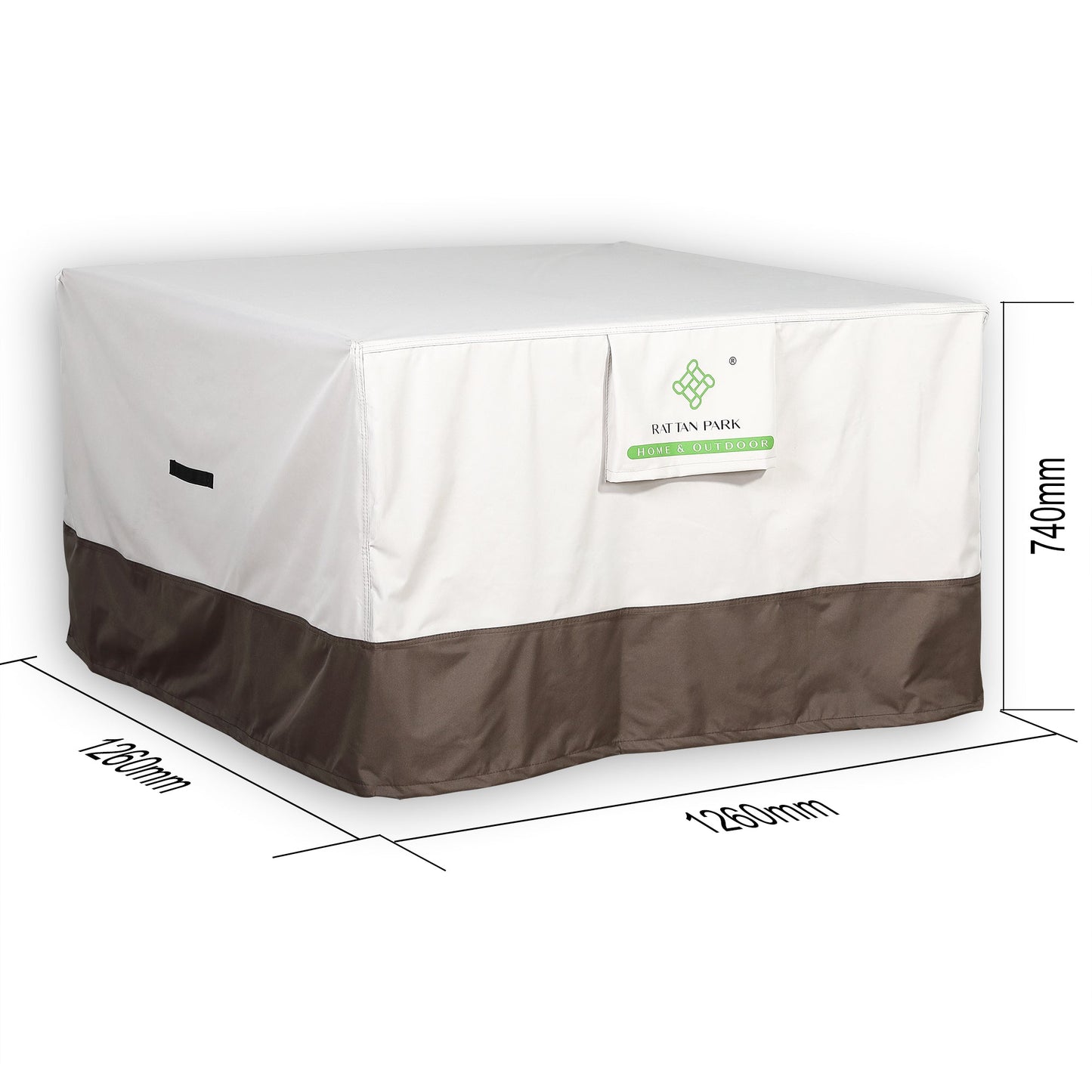 PRE ORDER...Protective cover for Rattan Cube Garden Furniture (125x125xH74cm)