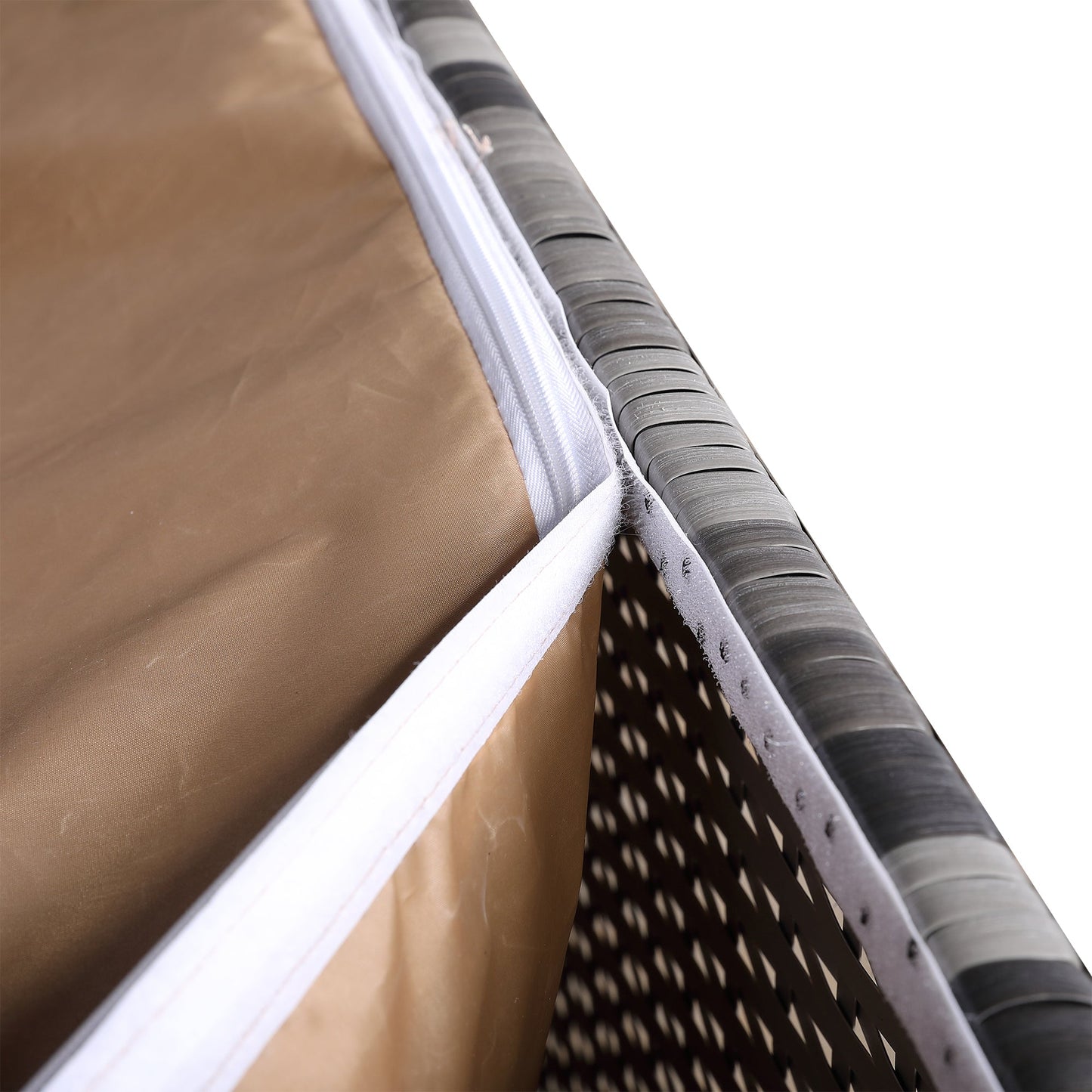 Due in 02/05/25 Modern Range Large Storage Box in Grey Rattan