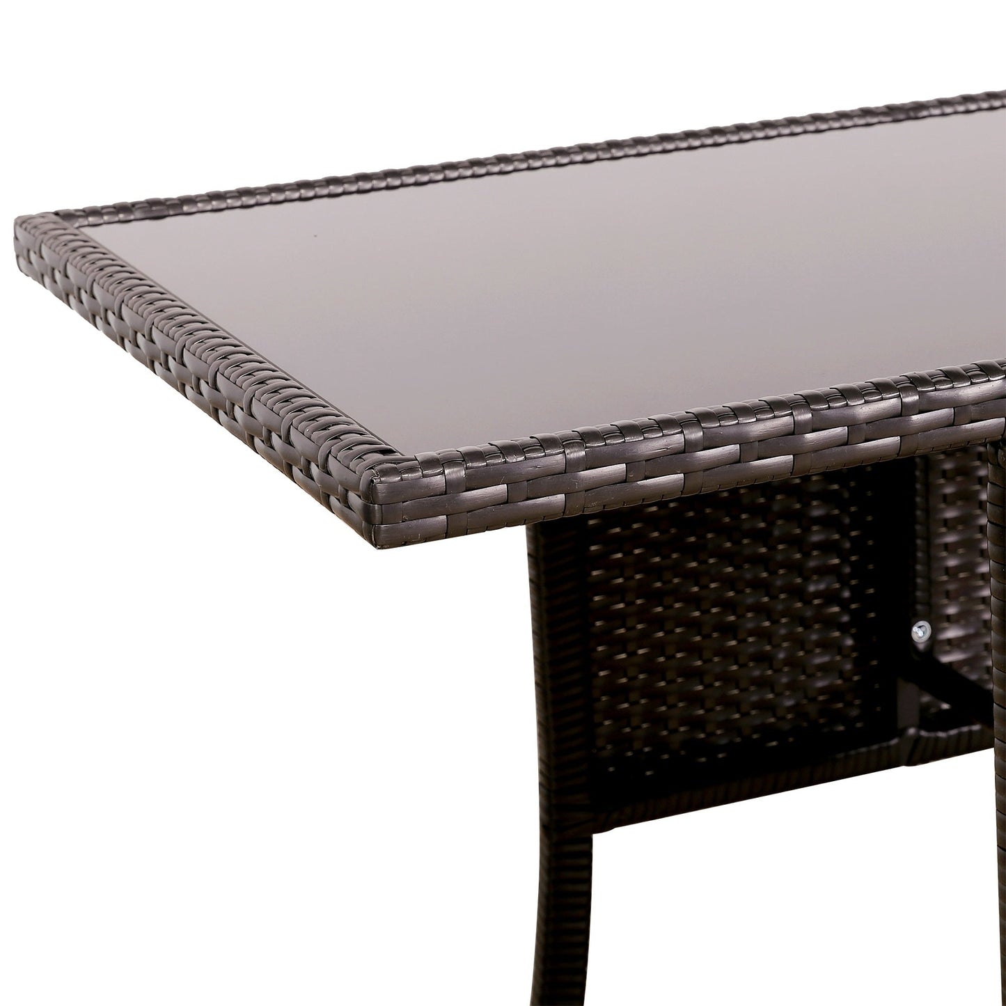 PRE ORDER....Ebony Range Rattan Furniture Set for Balcony Poolside in Brown Rattan