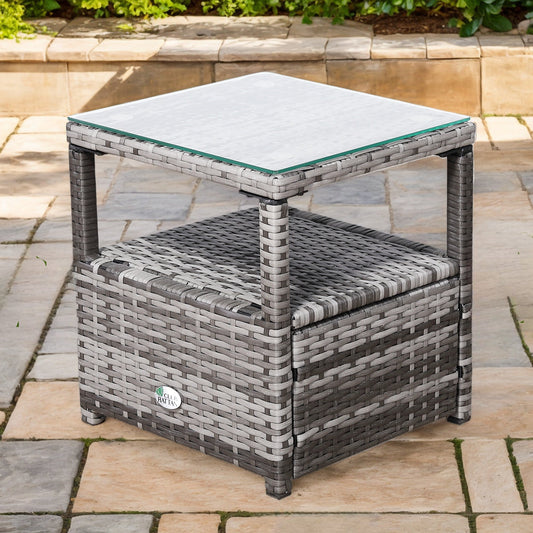 Due in 30/04/25  Modern Range Elite Coffee Table in Grey Rattan