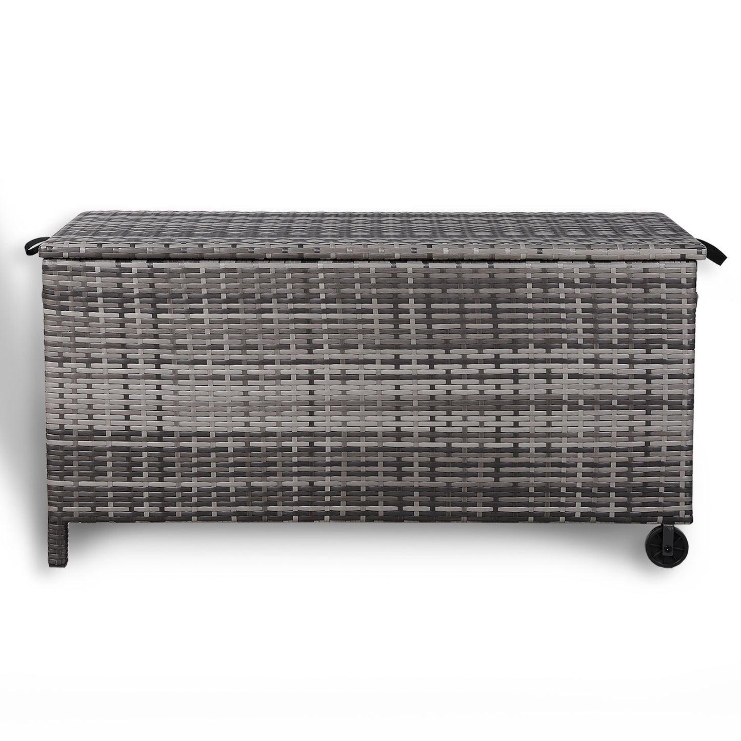 Due in 02/05/25  Modern Range Large Storage Box  in Grey Rattan
