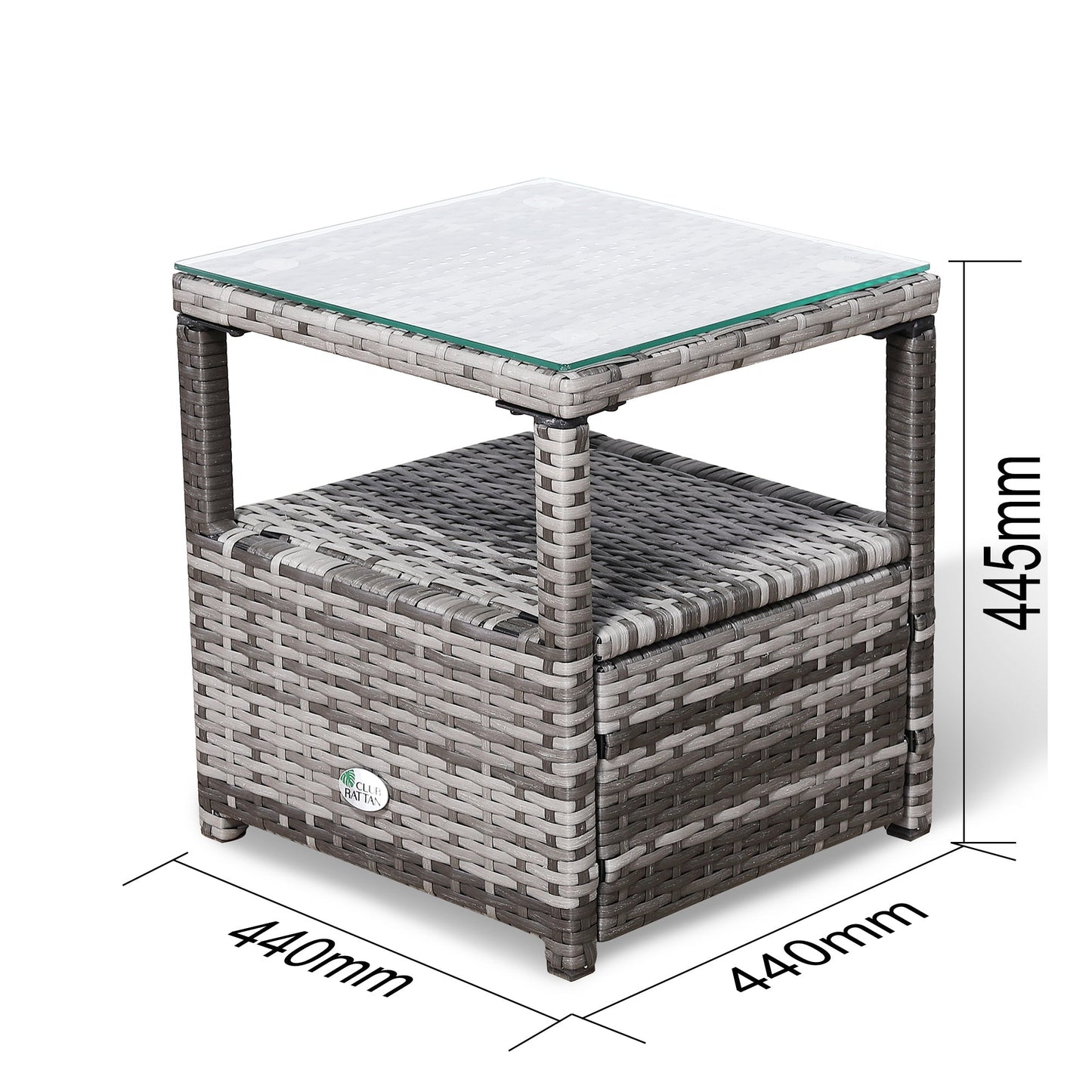 Due in 30/04/25  Modern Range Elite Coffee Table in Grey Rattan