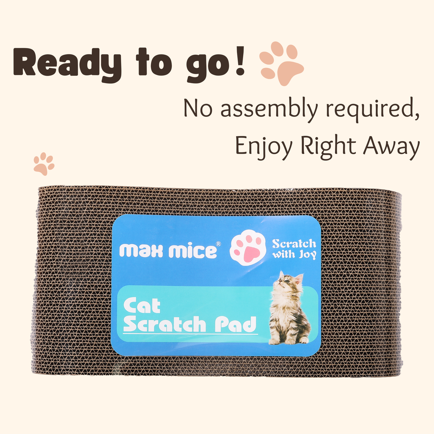 Ultralark Ultimate Cat Scratcher Lounge Bed，8-Shape Design，Superior Cardboard & Construction，Indoor Durable Cat Furniture for Scratch and Rest
