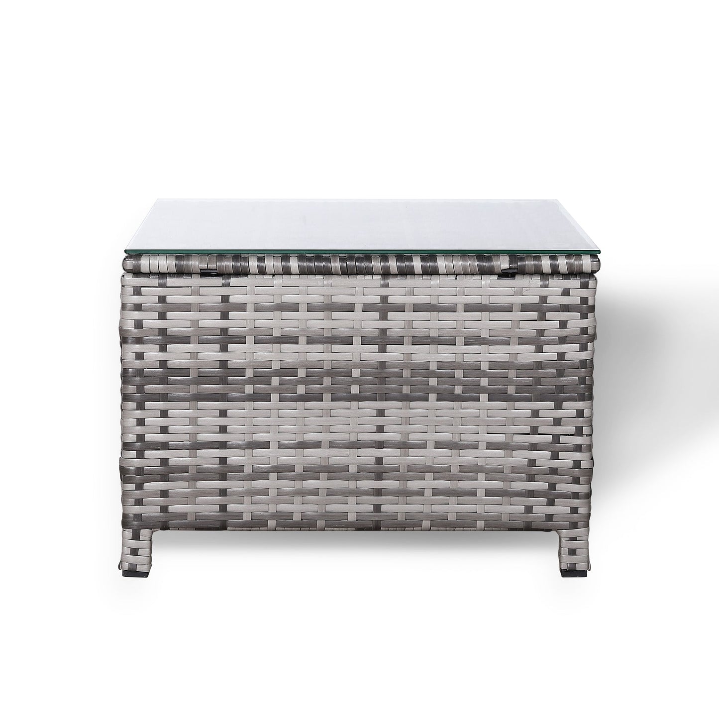 Due in 20/05/25  Modern Range Standard Side Table in Grey Rattan
