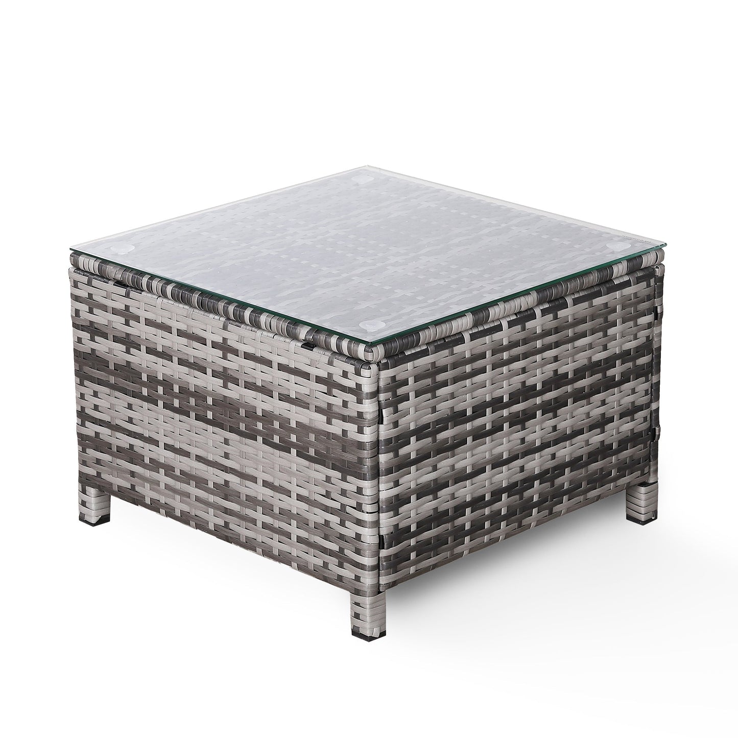 Due in 20/05/25  Modern Range Standard Side Table in Grey Rattan